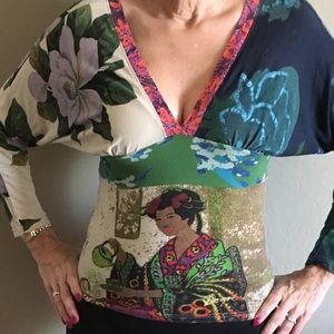 Colour full t Shirt low back